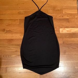Black mini dress